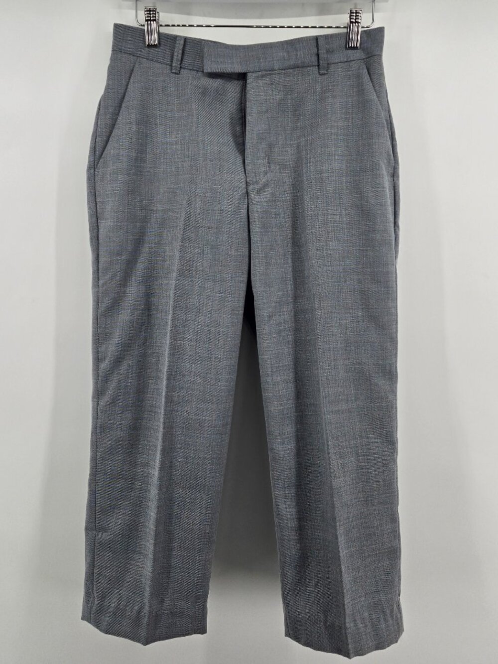 Calvin Klein Kid's Flat Front Dress Pant - 16 Grey